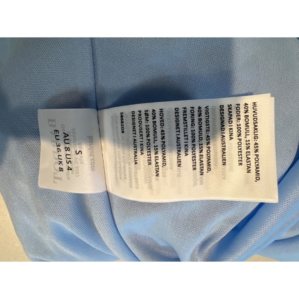 Bardot Light Blue Lace Square Neck Long Sleeve Maxi Dress Cornflower - Picture 12 of 13